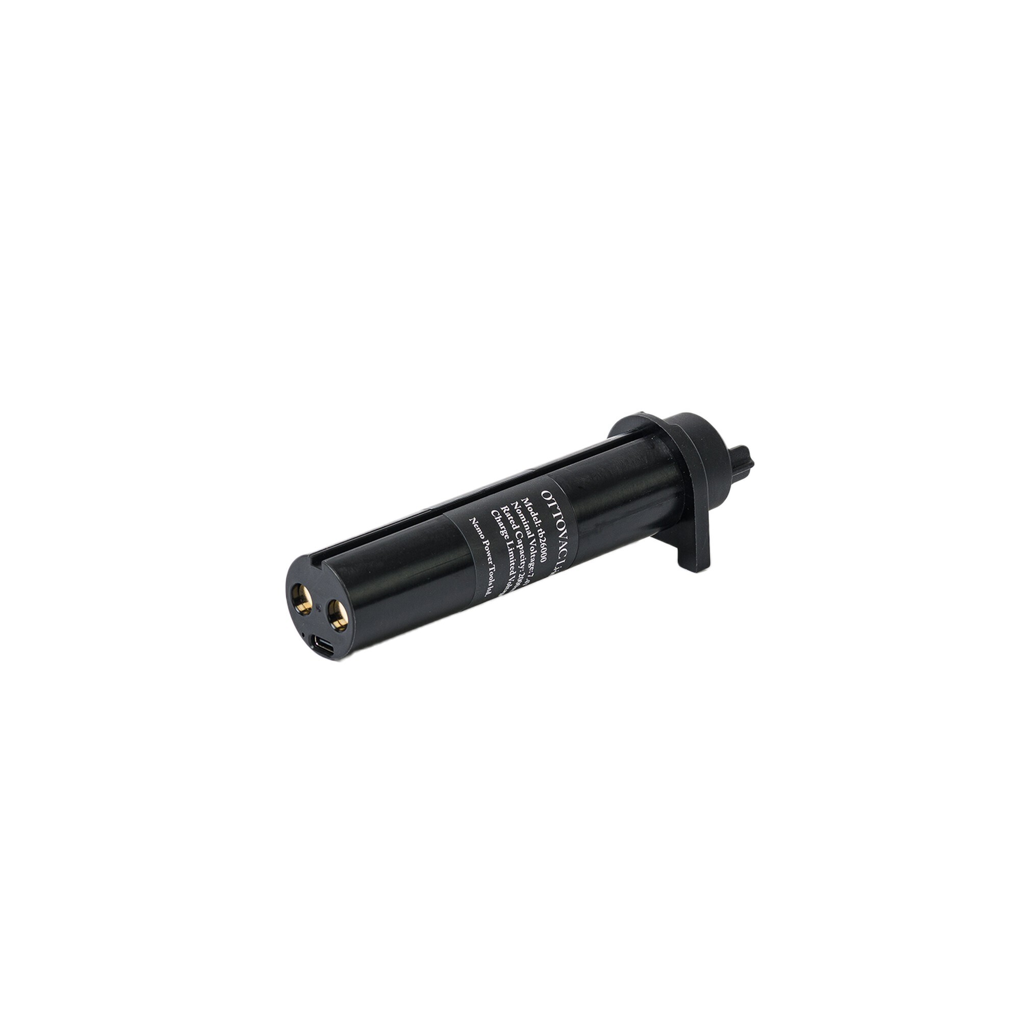 GRABO OTTOVAC USB-C Lithium-Ion Battery Cartridge, Two 18500 Cells, Overcharge and Short Circuit Protection, TB26000